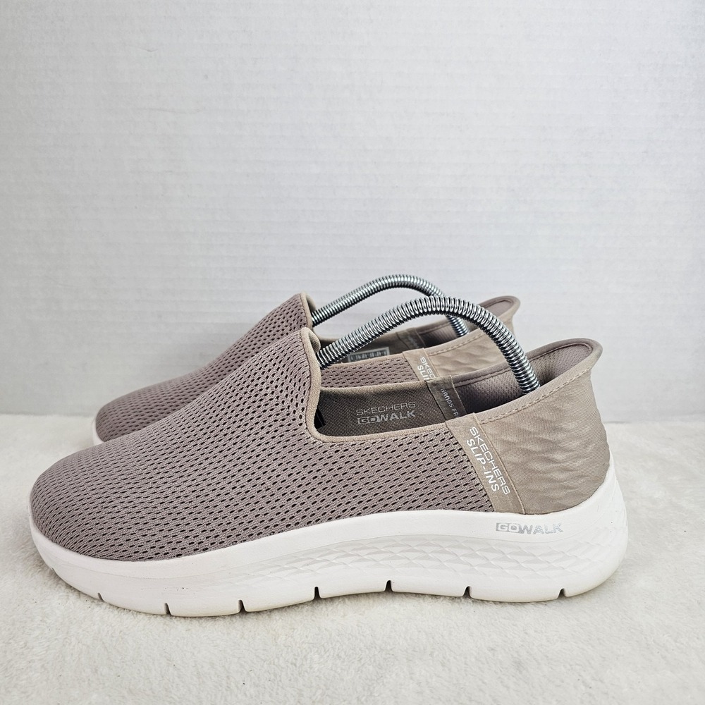 Skechers GO WALK Slip-ins Womens Size 10 Hands-free Taupe Casual Walking Comfort